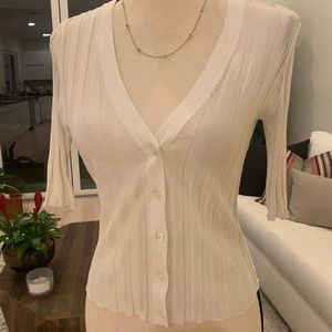 Cotton by Autumn Cashmere cropped cardigan